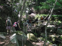 Coming down from San Cerbone's cave